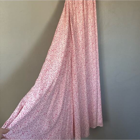 LOVESHACKFANCY Floral Silk Maxi Dress Whimsigoth Western Romantic Fairy XS 2 - Picture 8 of 9